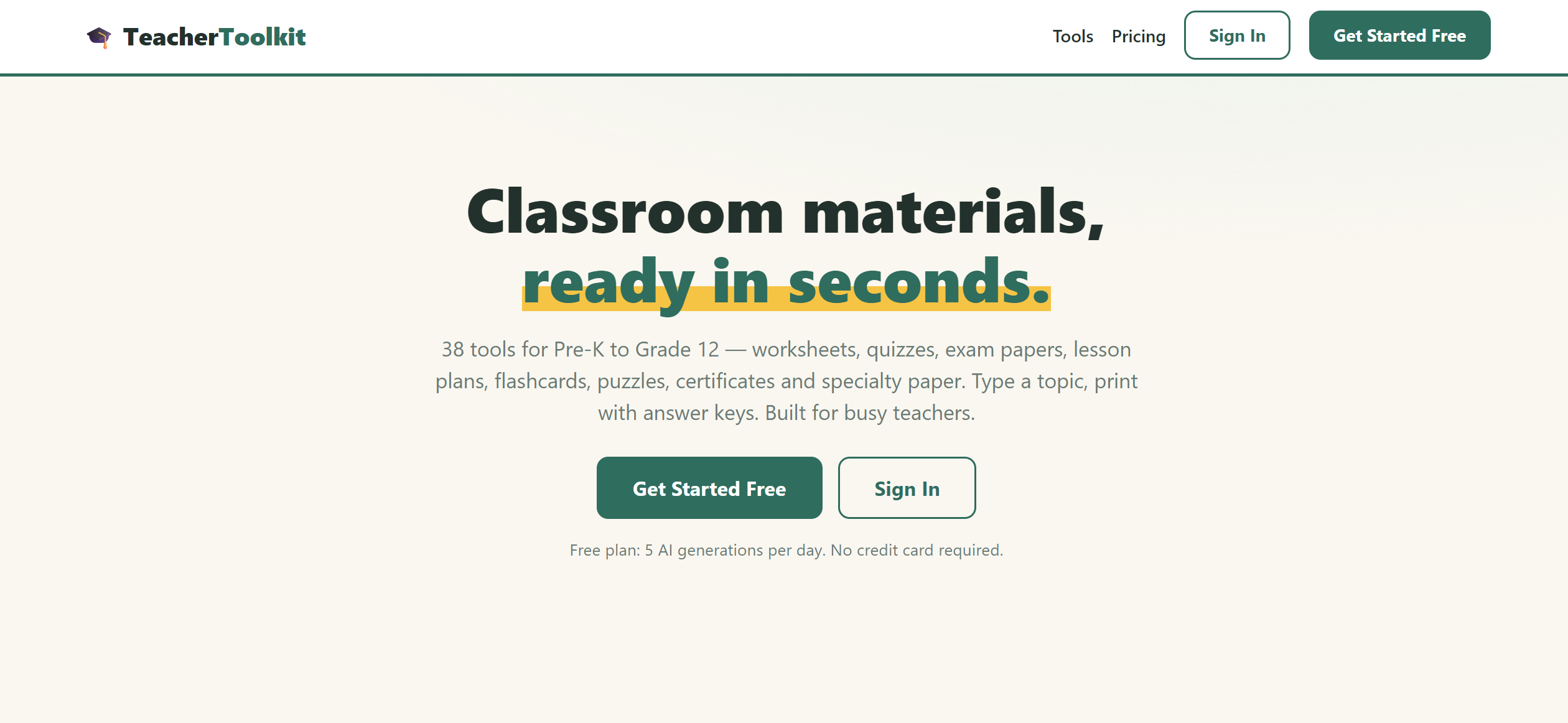 Teacher Toolkit